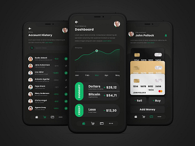 Mobile Wallet App UX & UI app app design application design designer figma illustrator ui ux