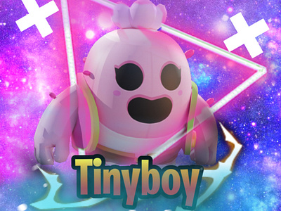 Lmao Dribbble - brawl stars icon pink