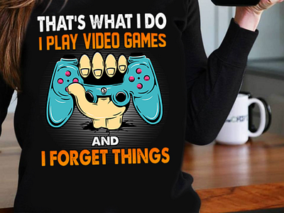 I Play Video Games design graphic design illustration t shirt t shirt design tees tshirt