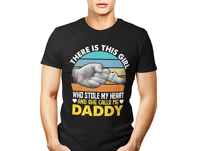 She Calls Me Daddy design graphic design illustration t shirt t shirt design tees tshirt