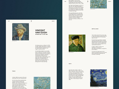 Vincent design typography ui ux web