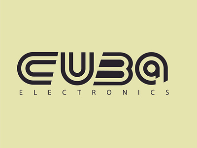 cuba electrics branding electronic illustration logo