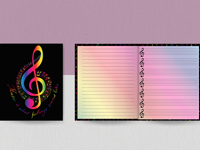 Music Notebook adobe illustrator illustration vector art