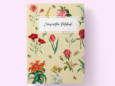 Botanical composition notebook adobe illustrator book design branding design illustration vector vector art