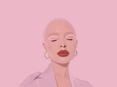 Lip Gloss fashion fashion illustration illustration illustrator makeup pink realistic