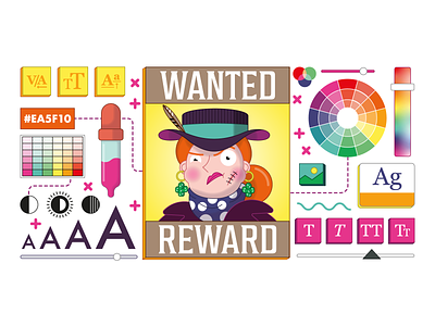 Wanted Poster adobe illustrator book illustration character design design digital art illustration vector