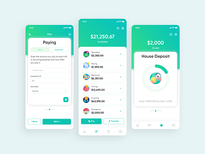Financial Coaching App Design accounting app design financial mobile app ui