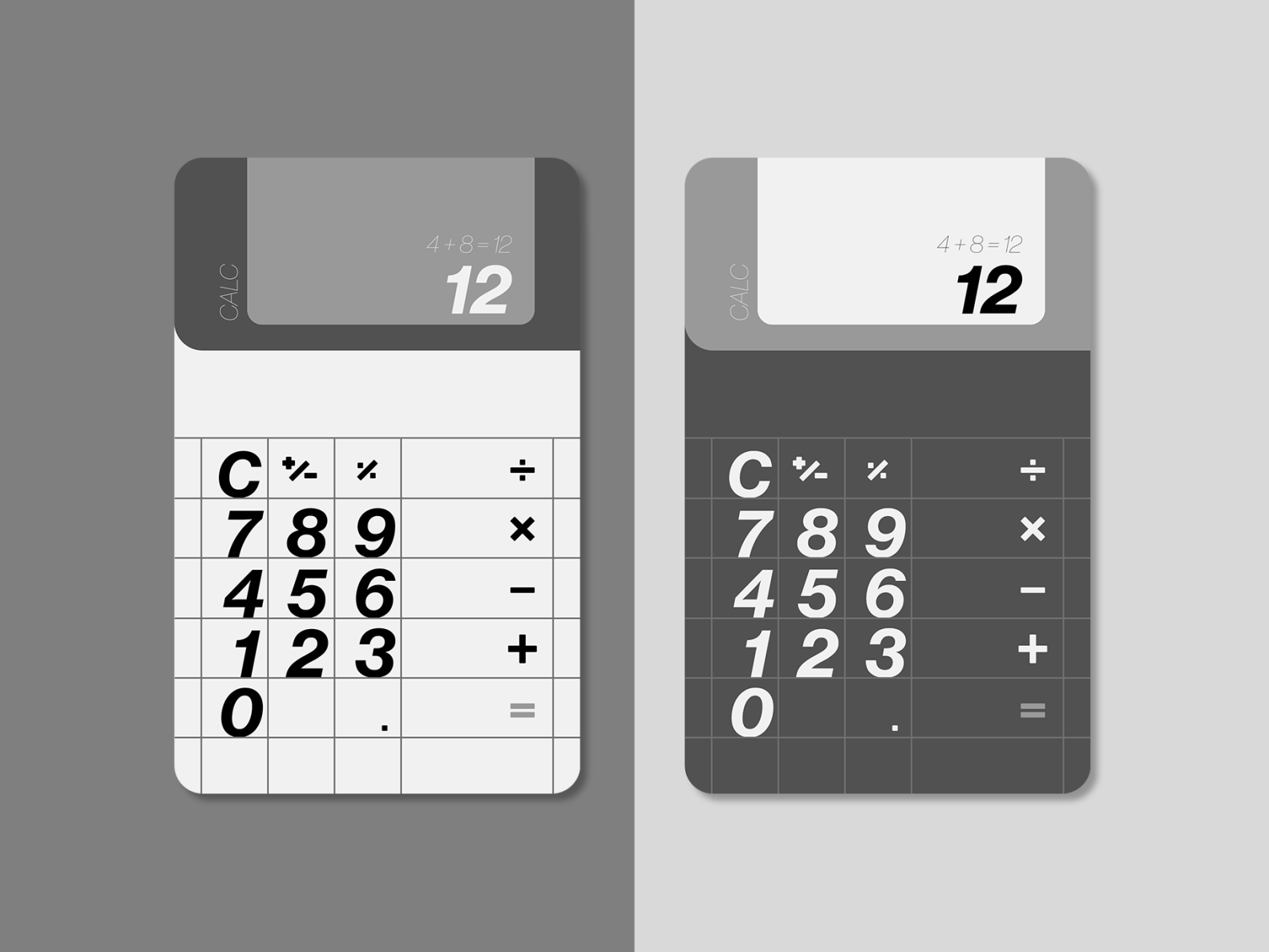 Daily UI 004 (Calculator) by Kira on Dribbble
