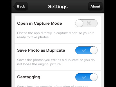 Settings app ios settings