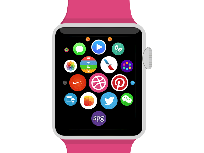 Dribbble Notification iWatch animation apple dribbble gifs iwatch notification pandya vishal watch