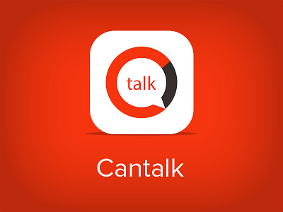 CanTalk Messaging App Icon app cantalk chat creative design icon messaging pandya pixel ui ux