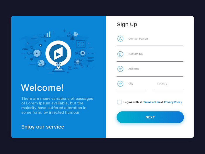 Signup Modal Design by Vishal Pandya 🤘🏻 on Dribbble