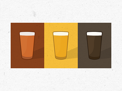 beer glass graphics for a brewery client