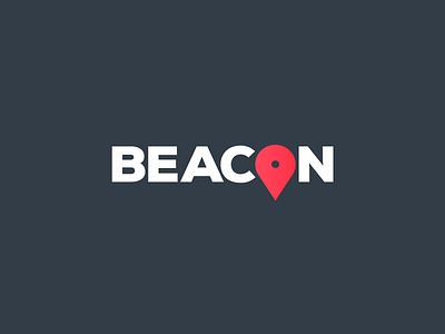 Beacon logo concept reversed beacon logo