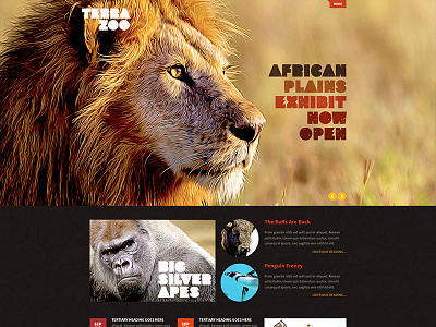 Terra Zoo Template Site Design