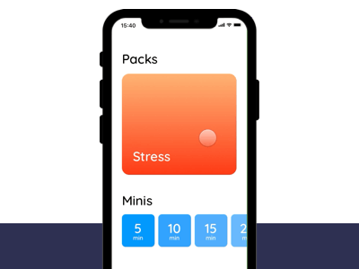Coverflow & Lateral Scroll animation blue carousel clean color coverflow light meditation mindfulness minimal neat purple simple stress ui ui ux
