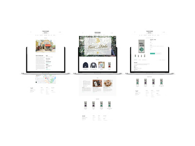 Fiddleheads Coffee Website bigcommerce branding design e commerce graphic design ui ux web webdesign website