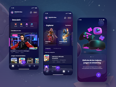 Streaming App concept