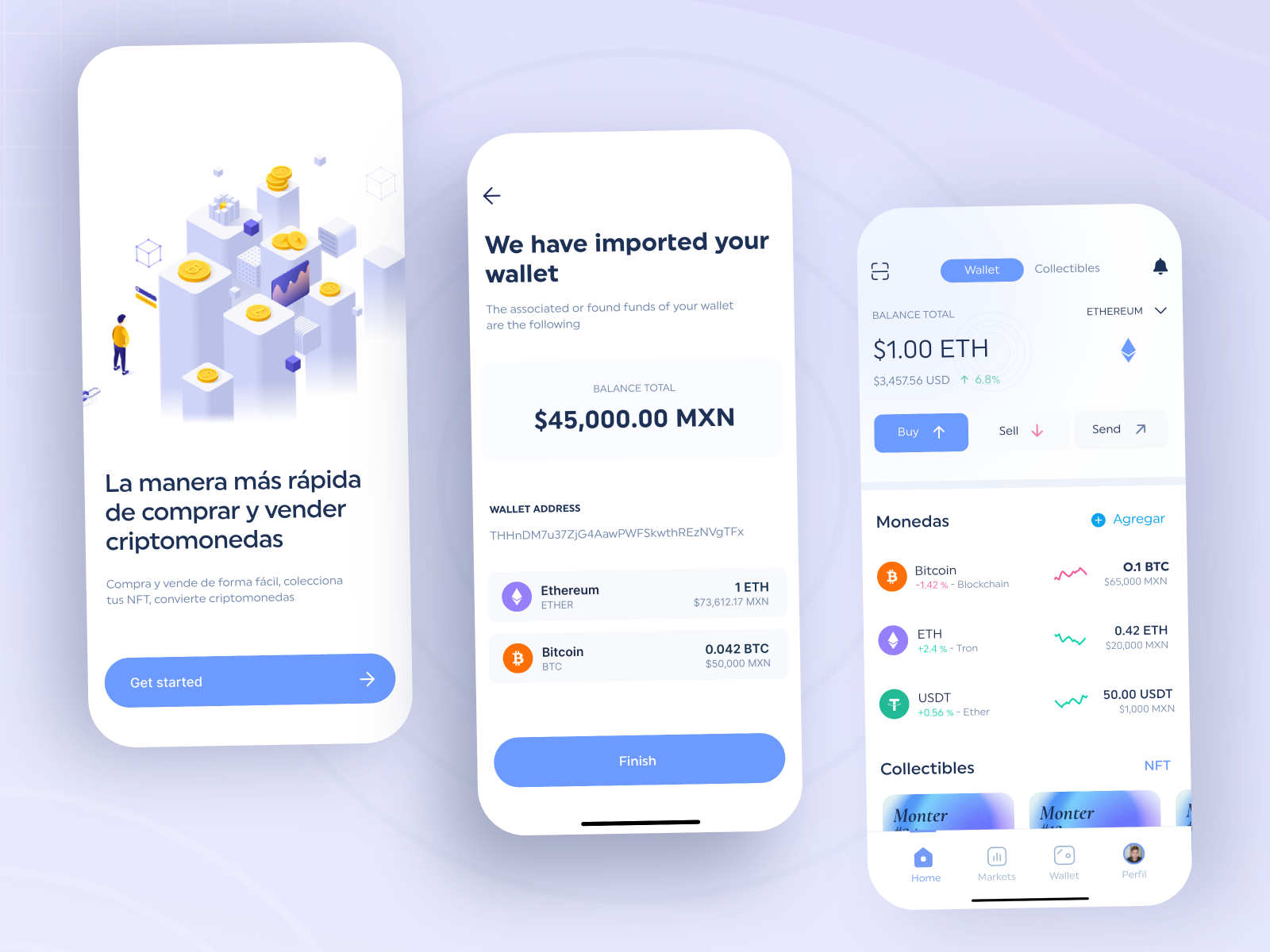 Crypto Wallet App by Mao Lop on Dribbble