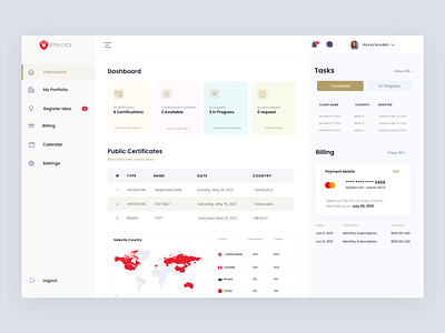 Dashboard blockchain certification admin adobexd blockchain concept design dash dashboard system uidesign uxdesign web webdesign website websystem