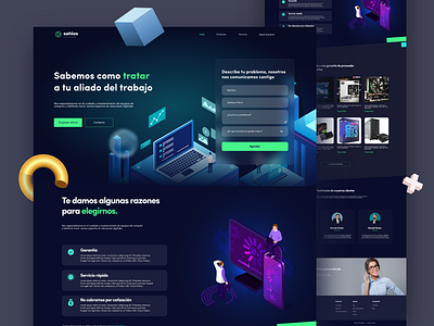 PC Repair Landing Page adobexd components concept design design app fix mantenimiento pc pc repair repair uidesign uxdesign