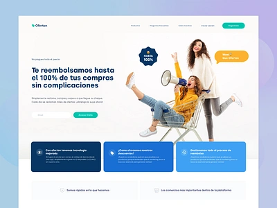 Rebate Landing page buy buyer design web discount ecommerce landing offer rebate seller store website