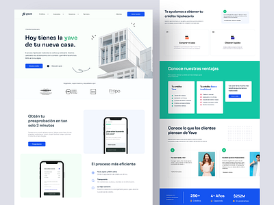 Mortgage Landing page adobexd branding concept design credit design app hipoteca landing page loan logo mortgage personal ui uxdesign web web design website