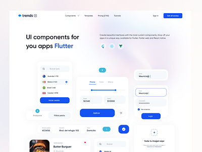 Trends UI - Saas Landing Page