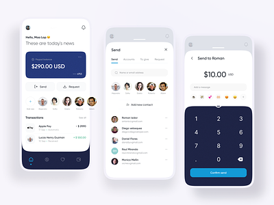Banking App - Paypal Redesign bank banking banking app concept design figma finance money paypal send money touch wallet