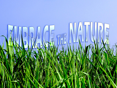 embrace the nature air atmosphere bloomivio blue design field grass green greenery ground lawn leaves nature nature art outer space photography plant sky text vegetation