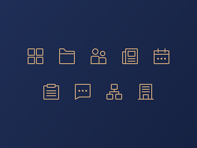 Dashboard icons