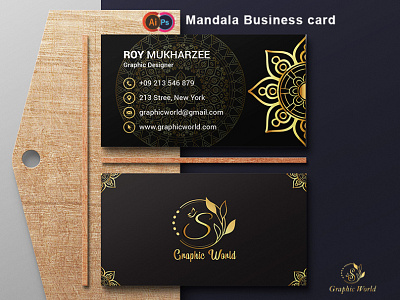 Mandala Business Card banner branding business business card design business cards businesscard illustration logo social media typography vector wedding invitation