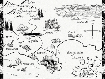 Fantasy Map Concept Art