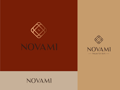 Novami logo approved brand creative diamond icon jewelry letter logo mark n negative space nm silver store