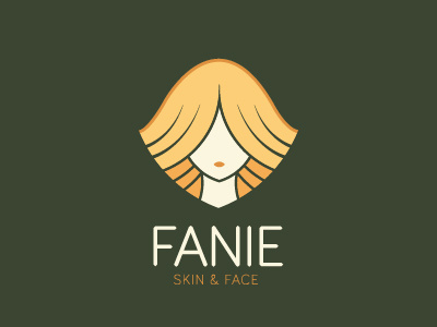FANIE Logo beauty face girl skin woman
