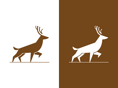 Deer Mark brand brown deer logo mark