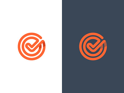 Check mark app brand check checklist creative icon logo mark