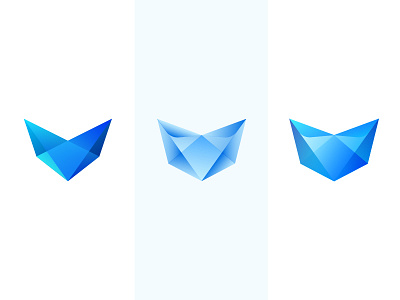 Fox { feedback } would be helpful animal app blue brand creative fox icon logo mark