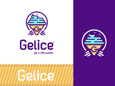 Ice cream Logo concept 3 brand clean creative gelato ice cream ice cream cone icon logo mark