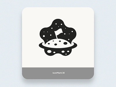 Iconmark 16 app brand creative icon kids kids illustration logo mark negative space planet