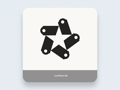 Iconmark 26 app brand creative design icon illustration logo mark negative space star ticket