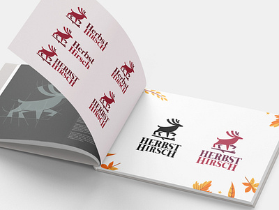 Herbst Hirsch logo agency animal brand branding creative deer design logo mark wild