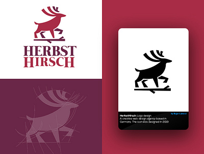 Logo design for web agency animal brand branding creative deer icon illustration logo mark