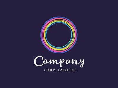Playful Colorful Circles Logo Design