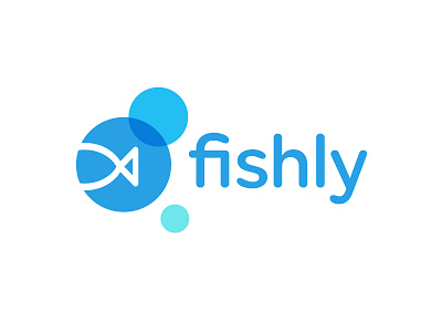 Fish in a Bubble Logo Design