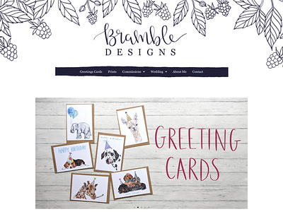 Bramble Designs Website Design