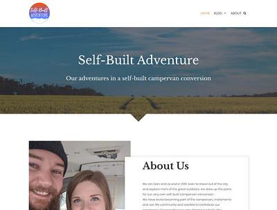 Self-Built Adventure Website & Logo Design branding design logo web design wordpress