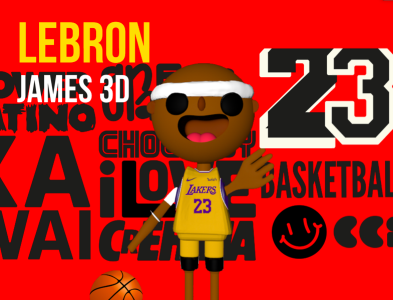 LEBRON JAMES 3D 23 basketball basketball player lebron lebronjames