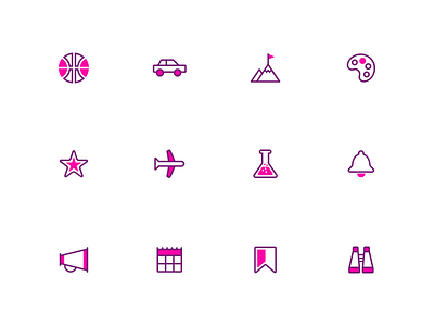 Splash: A duotone icon set design duotone icon iconset illustrator ui vector