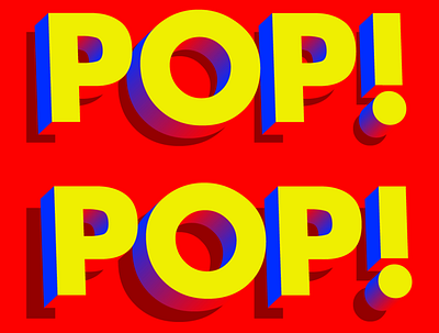 Pop! Pop! art design illustration illustrator lettering logo type typography ui vector